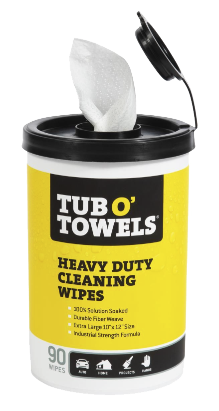 Heavy Duty Cleaning Wipes, 90 Count 10" x 12" Size