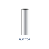 9 Foot Flat Top Exhaust Stack - 8 Inch  Straight (OD)