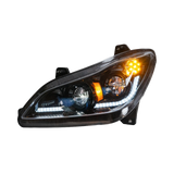Kenworth T680 (2022 and Newer) - Heated Lens LED Headlight With Sequential Turn Signal