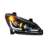 Kenworth T680 (2022 and Newer) - Heated Lens LED Headlight With Sequential Turn Signal