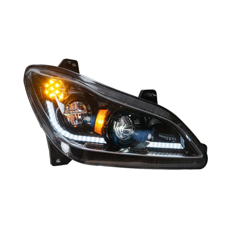 Kenworth T680 (2022 and Newer) - Heated Lens LED Headlight With Sequential Turn Signal