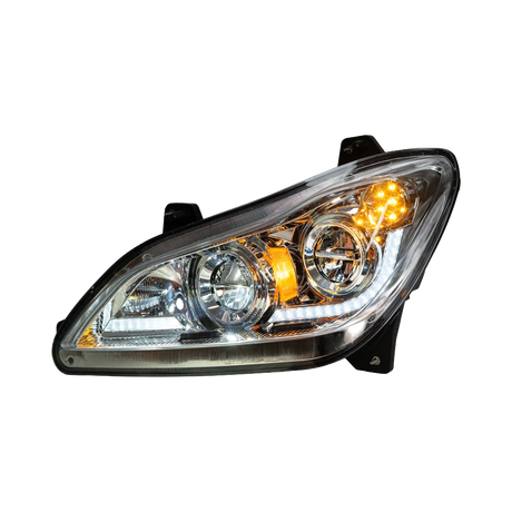 Kenworth T680 (2022 and Newer) - Heated Lens LED Headlight With Sequential Turn Signal