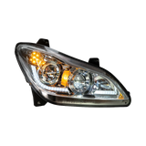 Kenworth T680 (2022 and Newer) - Heated Lens LED Headlight With Sequential Turn Signal