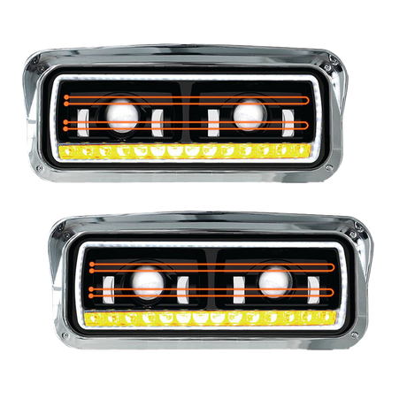 Peterbilt - LED Headlight With Heated Lens & Sequential Turn Signal