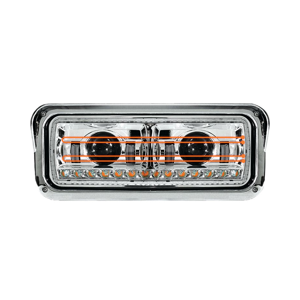 Peterbilt - LED Headlight With Heated Lens & Sequential Turn Signal