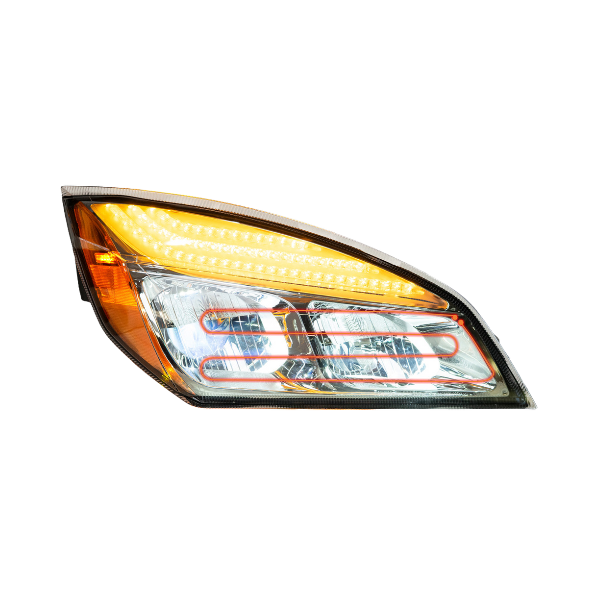 Freightliner Cascadia (2018 and Newer) - Heated LED Headlight