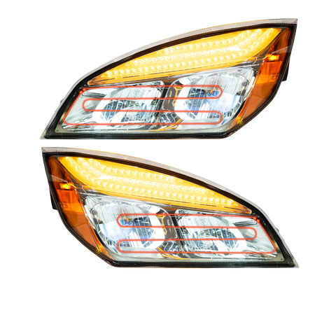 Freightliner Cascadia (2018 and Newer) - Heated LED Headlight