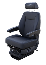 Power Air Ride Seat with Lumbar Support and Removable Headrest
