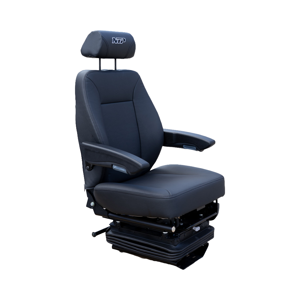 Low Ride Seat Black, Removable Head Rest and Adjustable Arms
