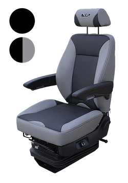 Power Air Ride Seat with Lumbar Support and Removable Headrest
