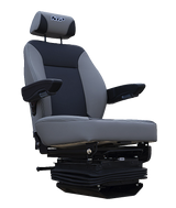 Power Air Ride Seat with Lumbar Support and Removable Headrest