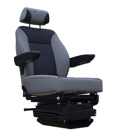 Power Air Ride Seat with Lumbar Support and Removable Headrest