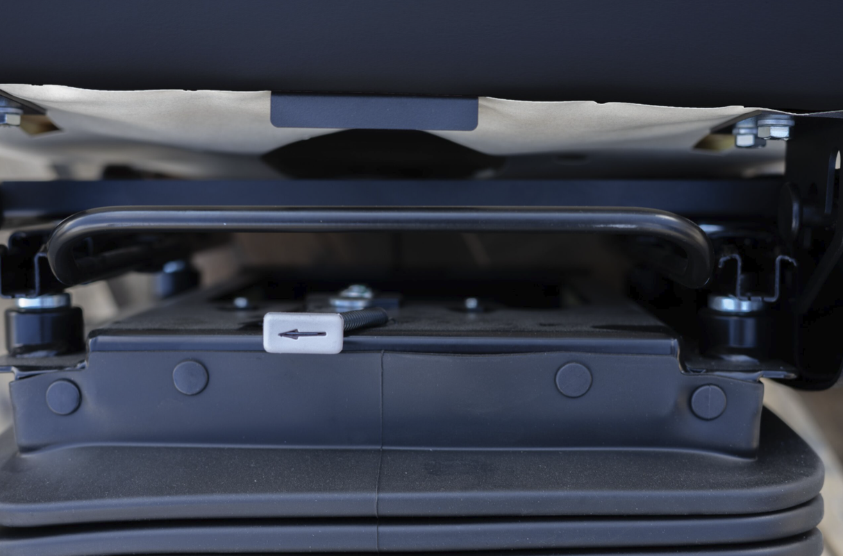 Power Air Ride Seat with Lumbar Support and Removable Headrest