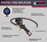 Tire Inflator With Pressure Gauge