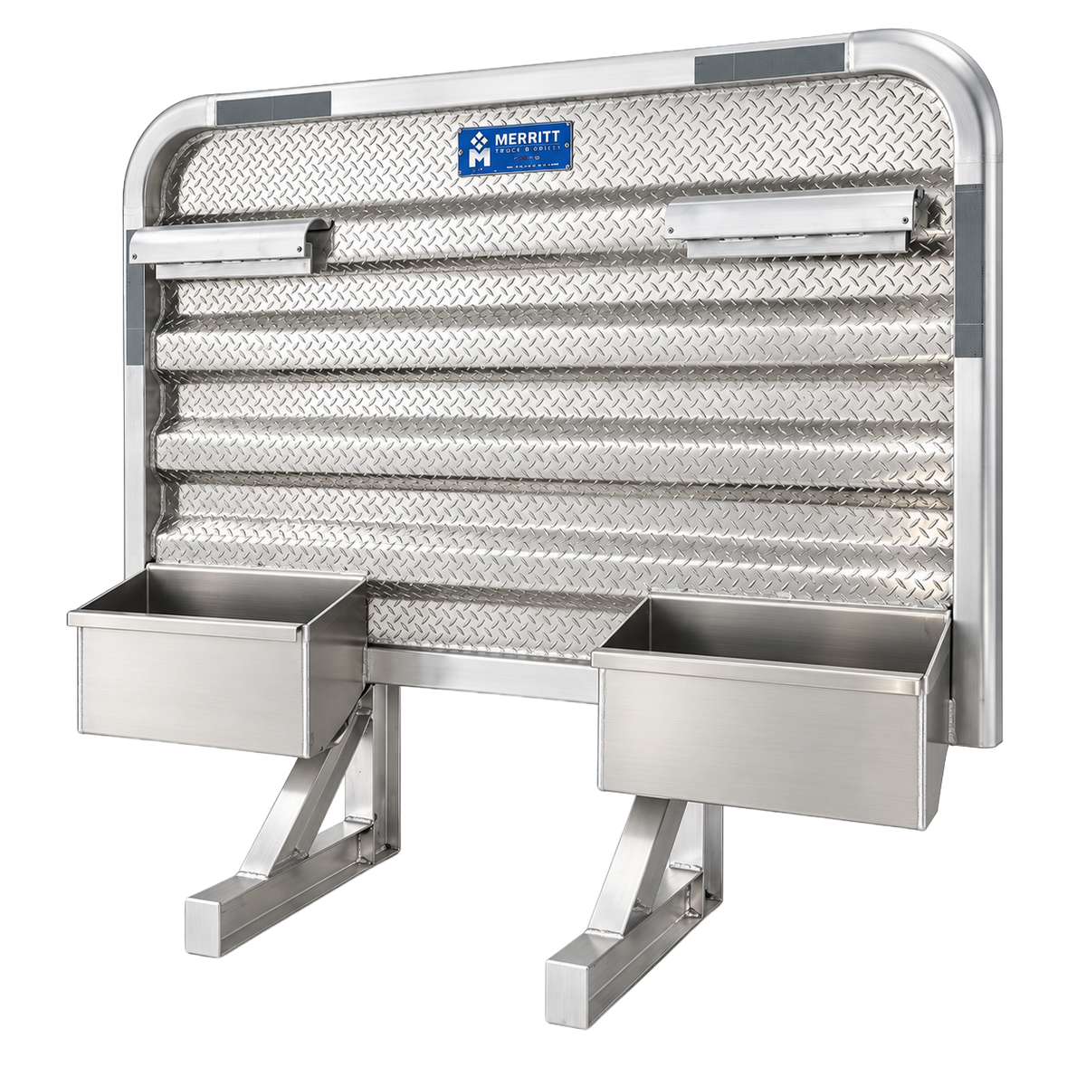 Merritt Dyna-Light Cab Rack With Chain Racks & 24 Inch Trays – HD Truck ...