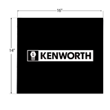 Kenworth- Durable 3/8 Inch Thick, Hybrid Rubber Mud Flaps, Multiple Sizes