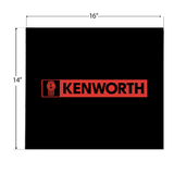 Kenworth- Durable 3/8 Inch Thick, Hybrid Rubber Mud Flaps, Multiple Sizes