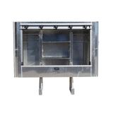 Aluminum Semi Truck Headache Rack with Roll-Up Door & Storage