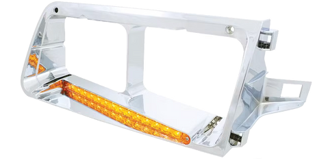 Freightliner FLD 120 - Headlight Bezel With 14 Amber LEDs