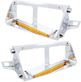 Freightliner FLD 120 - Headlight Bezel With 14 Amber LEDs