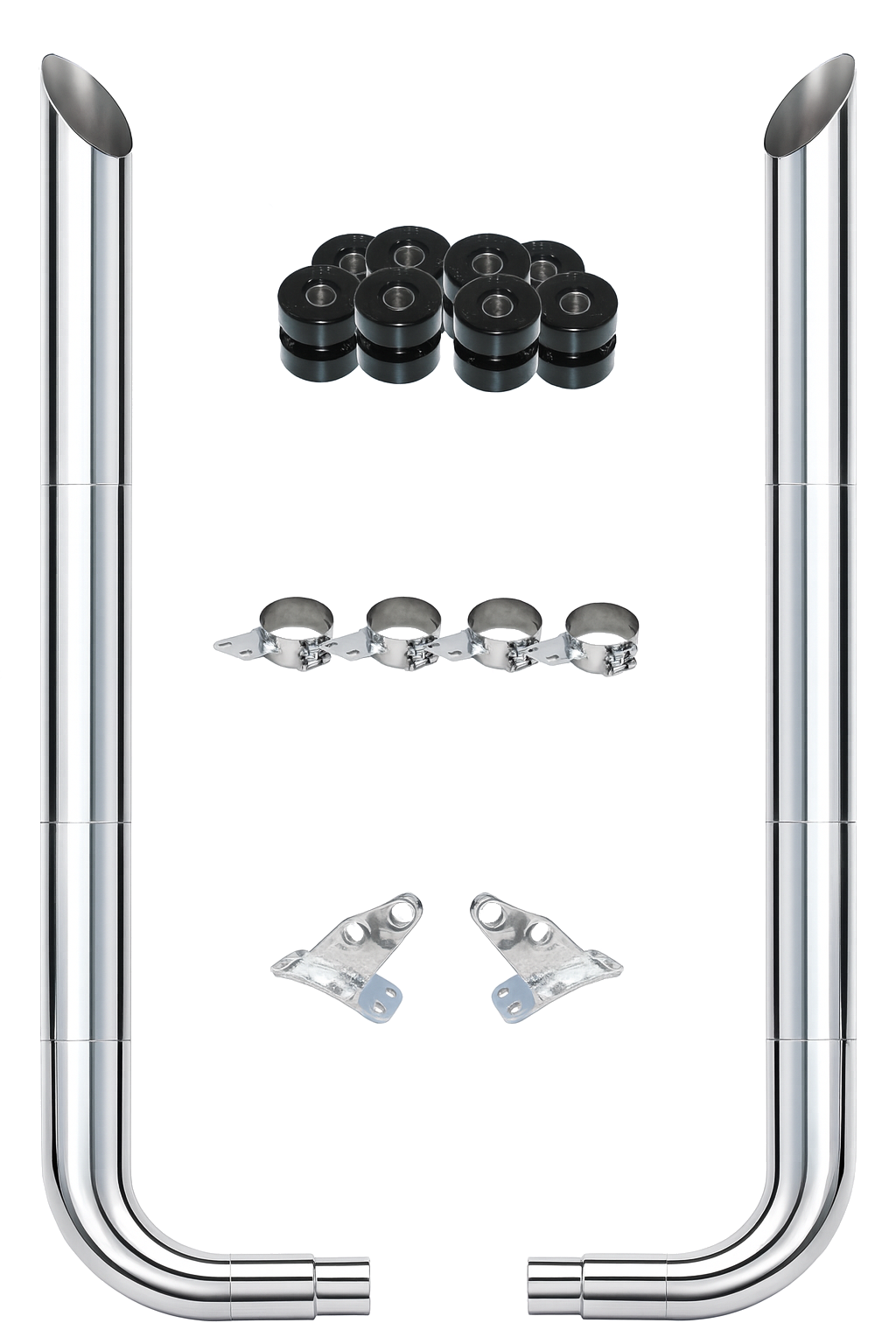 Freightliner - 8 Inch Complete Exhaust Kit With Choice Of Stack Top
