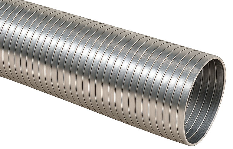 4 Or 5 Inch ID Flex Tubing - 409 Stainless Steel - 10 to 25 Feet