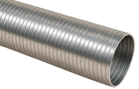 4 Or 5 Inch ID Flex Tubing - 304 Stainless Steel - 10 or 25 Foot Rolls
