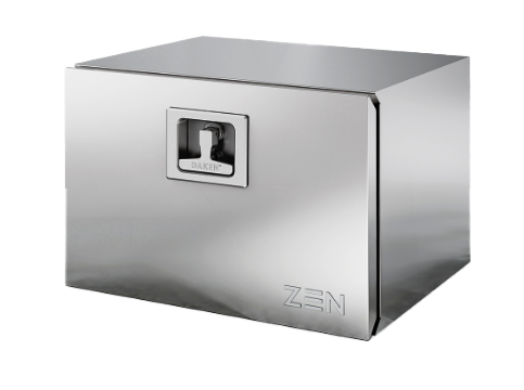 Under Body Tool Box, 18 Inch Deep, Aluminum