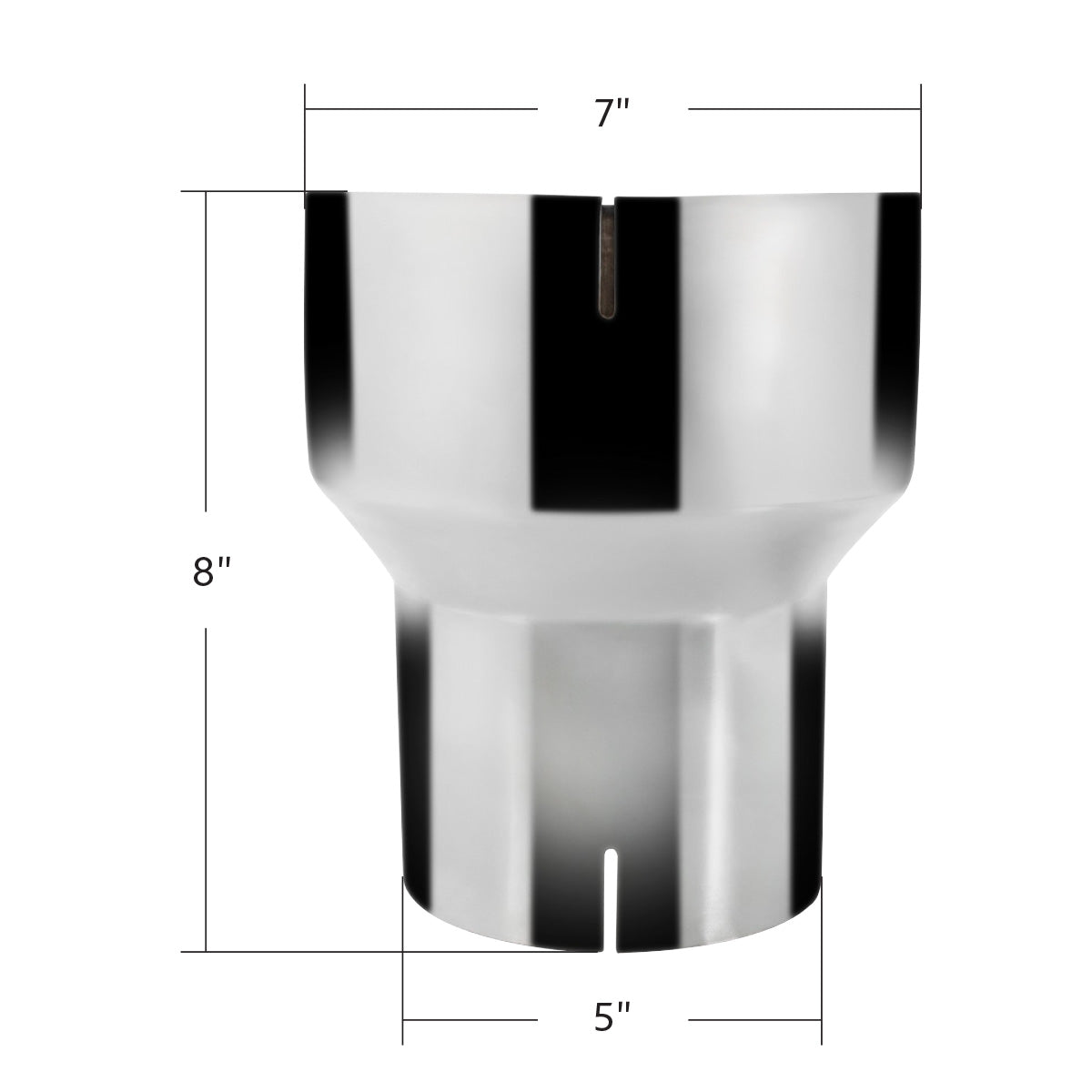 Chrome Reducer 6" or 7" I.D. To 5" I.D.