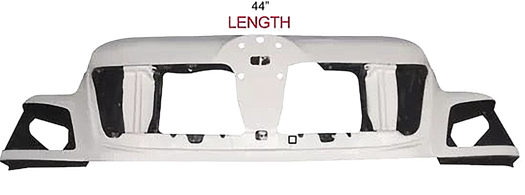 Hino 238 258 268 And 338 - 50 Inch Fiberglass Hood With Short Grille