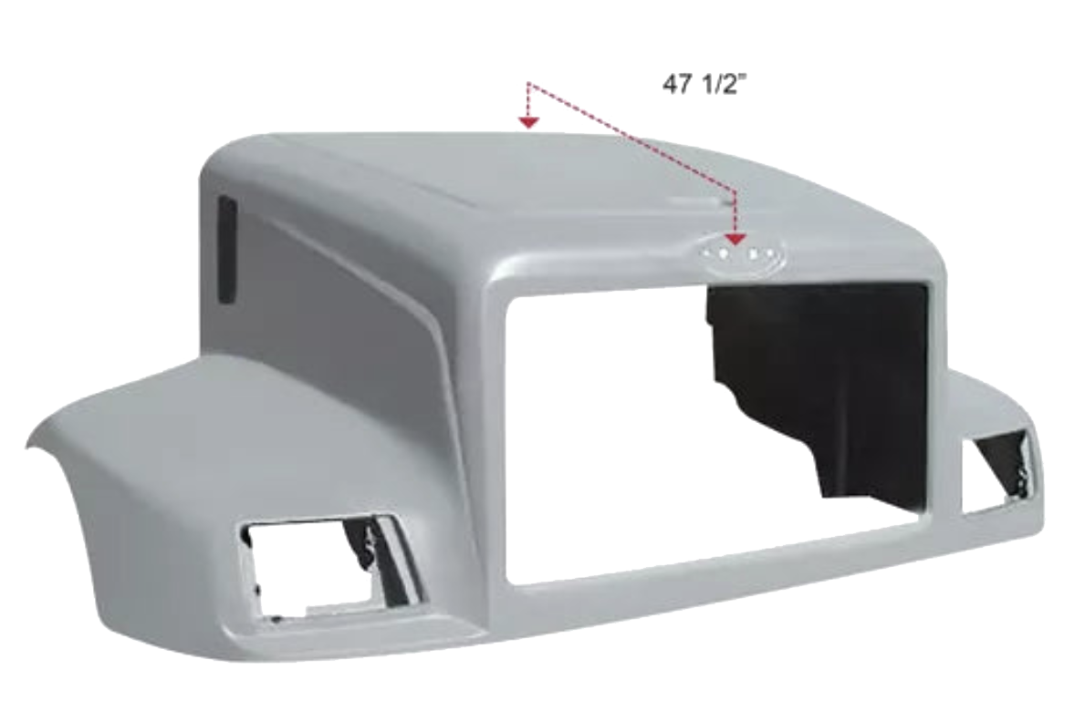 Peterbilt 330 1995-2004 - Modified Design Hood