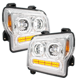 Kenworth W990 (2019-2024) - High Power 10 LED Headlight With 24 LED Turn & 100 LED Halo