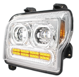 Kenworth W990 (2019-2024) - High Power 10 LED Headlight With 24 LED Turn & 100 LED Halo