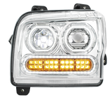 Kenworth W990 (2019-2024) - High Power 10 LED Headlight With 24 LED Turn & 100 LED Halo
