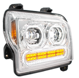 Kenworth W990 (2019-2024) - High Power 10 LED Headlight With 24 LED Turn & 100 LED Halo