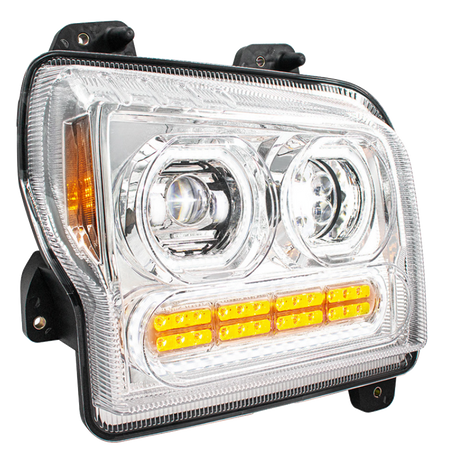 Kenworth W990 (2019-2024) - High Power 10 LED Headlight With 24 LED Turn & 100 LED Halo