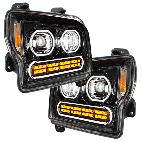 Kenworth W990 (2019-2024) - High Power 10 LED Headlight With 24 LED Turn & 100 LED Halo