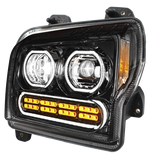 Kenworth W990 (2019-2024) - High Power 10 LED Headlight With 24 LED Turn & 100 LED Halo