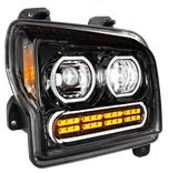 Kenworth W990 (2019-2024) - High Power 10 LED Headlight With 24 LED Turn & 100 LED Halo