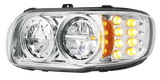 Peterbilt 389 (2008-2024) - High Power LED Headlight With 8 LED Turn & 4 LED Position Light