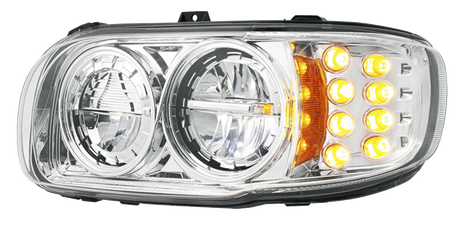 Peterbilt 389 (2008-2024) - High Power LED Headlight With 8 LED Turn & 4 LED Position Light