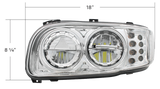 Peterbilt 389 (2008-2024) - High Power LED Headlight With 8 LED Turn & 4 LED Position Light