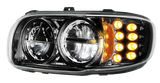 Peterbilt 389 (2008-2024) - High Power LED Headlight With 8 LED Turn & 4 LED Position Light