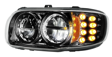 Peterbilt 389 (2008-2024) - High Power LED Headlight With 8 LED Turn & 4 LED Position Light