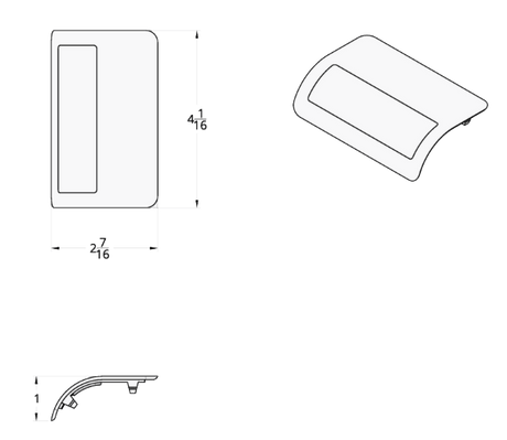 Peterbilt (2006 & Newer) Door Courtesy Light Lens Choice of Six Colors