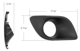 Kenworth T680 2013-2021 - Plastic Fog Light Bezel Black or Chrome
