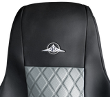 Freightliner Cascadia 2008 and Newer - RigGear Napa Faux Leather Seat Cover Set Gray