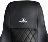 Freightliner Cascadia 2008 and Newer - RigGear Napa Faux Leather Seat Cover Set Black