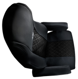 Freightliner Cascadia 2008 and Newer - RigGear Napa Faux Leather Seat Cover Set Black