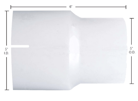 Aluminized Exhaust Connector 5 Inch I.D. to 5 Inch O.D. - HD Truck Source
